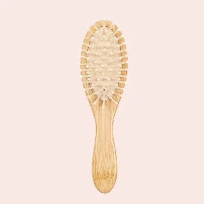 Brosse à cheveux enfant en bambou personnalisable cap bambou