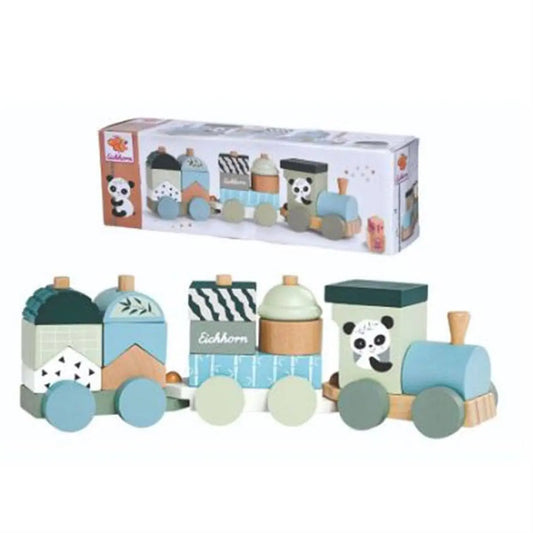 Train de naissance personnalisable en bois TSJJ